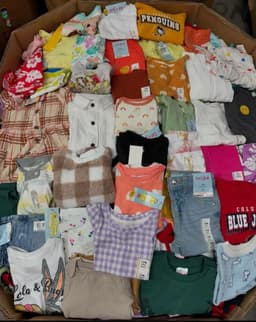 Mixed Kids Clothing Wholesale Pallet — 500 Units, Grade A-B, Ages 0-14 — thumbnail 1