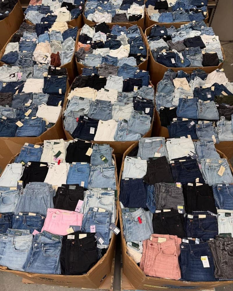 Mixed Brand Jeans Wholesale Pallet — 500 Pieces, Grade A, Levis Diesel Wrangler — image 1
