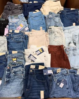 Mixed Brand Jeans Wholesale Pallet — 500 Pieces, Grade A, Levis Diesel Wrangler — thumbnail 2