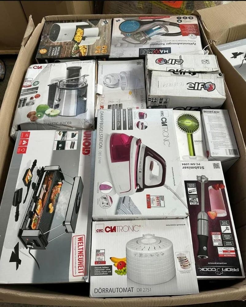 Premium Kitchen Small Appliances Wholesale Pallet — 100 Units, Grade A — 100 items, Grade A